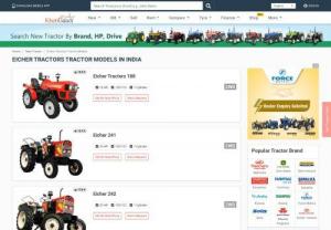 Eicher tractor models price list in India 2020 - Eicher is one of the tractor brands all over the world. Eicher tractor is a reputed brand in the agri sector, Eicher manufacture models at the intersection of cost-effectiveness, value proposition and proficiency with latest technology tractors. Eicher 380 SUPER DI, Eicher 242, Eicher 241 XTRAC are some famous tractors in India

Most Eicher tractors are reliable, rugged, and efficient. The Eicher tractor model is perfect for agricultural work in orchards and small landholdings. It can work...