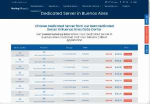 Dedicated server in Buenos Aires - Choose Dedicated Server from best Data Center Dedicated Server in Buenos Aires
Get Lowest Latency Rate When Your Dedicated Server in Buenos Aires Customer Visit Your Mission Critical Application