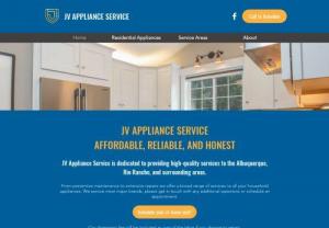 JV Appliance Service - ​ JV APPLIANCE SERVICE is dedicated to providing high quality services to the Albuquerque, Rio Rancho and surrounding areas. From preventive maintenance to extensive repairs we offer a broad range of services to all your household appliances. We service most major brands.