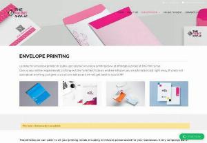 envelope printing in dubai - Looking for envelope printers in Dubai, get all your envelope printing done at affordable prices at The Print Shop. Envelope printing near the Dubai Mall.