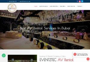 Audio Visual Rental in Dubai - We support lot of light, sound, led, projection, video mapping in all kind of events. Our expertise combined with our modern technologies gives us the exclusive ability to serve our clients. For More Details visit our website.