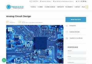 Analog Circuit Design Training Institutes In Bangalore - Analog Circuit Design focuses on design of Signal Amplifiers, Power Management, Data Converters, Clocks and Interfaces, Wireless and RF Communication Products. Analog designers are qualified electrical specialists. Their activity, more or less, is to guarantee that this complex coordinated circuitry continues performing reliably. Specialists portray the analog design process as one of taking a collection of properties, physical limitations of supply, temperature, and procedure abilities, just...
