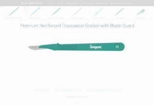 Reinforced Disposable Scalpel Blade With Plastic Handle - Premium Reinforced Disposable Scalpel Blade With Plastic Handle. This Disposable Scalpel Blade Have A Plastic Handle And A Clear Plastic Guard For Safety