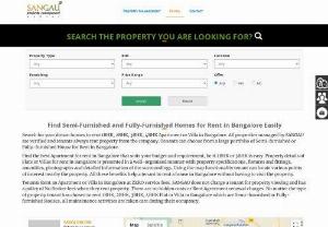 Apartment for Rent in Bangalore - Are you looking for Apartment for rent in Bangalore? You have landed at the right place. You can select your Flats for rent and rooms according to your needs and specifications. Apartments are well managed and in a gated community.