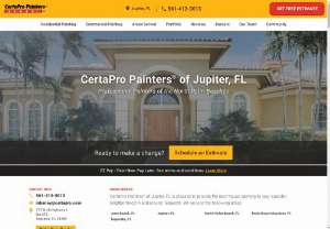CertaPro Painters of Jupiter, FL - At CertaPro Painters of Jupiter, FL we know that finding the right team for your painting project can be overwhelming. We want you to have the best experience as we help your property come to life and we strive to deliver on our promise of care and quality. With our professionals by your side, the process will be easy and convenient  leaving you time for what matters most. Watch how we do it. We Do Painting. You Do Life.