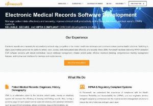 Electronic Medical Records Software Development - We offer software development of custom electronic medical record (EMR) systems that
allow clinical staff effectively manage patient data and improve overall productivity.