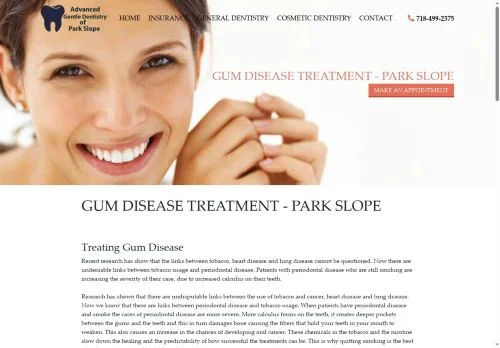 Screenshot of Gum Disease Dentist Park Slope|Gum Disease Treatment Park Slope Brooklyn