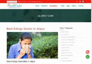 Best Allergy Specialist in Jaipur | MediHub Clinic - Medihub Clinic is the best Allergy Specialist hospital in Jaipur, and offer advanced Allergy Test & Allergy Treatment to patients at reasonable rates by an allergy specialist doctor. Contact us: 9829555566