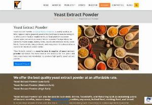 Yeast Extract Powder Manufacturers India - Titan Biotech Limited is a manufacturer & supplier of yeast extract powder in all over the world. We are in this industry from last 25 years and have experience and knowledge to produce high quality of yeast extract powder.