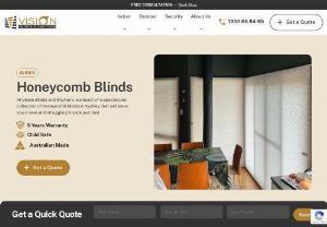 Honeycomb Blinds in Sydney | Vision Blinds and Shutters - Looking for honeycomb blinds in Sydney at unbeatable prices? Browse our collection of honeycomb blinds today & schedule a no-obligation design collection today!