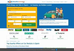 Stress Free Car Rental - Compare cheap car hire deals in 1000s of locations including Spain, Italy, France, USA and the UK. No hassle and no hidden fees.