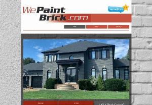 We Paint Brick - We specialize in painting exterior brick for great looking and long-lasting results.  Application is by spray and back-brushing for maximum performance.