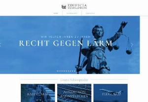 Edificia Mller Meinecke & Prell Partner Company - Edificia is a law firm with different focuses. Our website Recht Gegenlrm.de contains information on our focus on noise protection, for example. Train or aircraft noise.