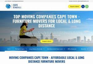 Moving Company Cape Town - Your local moving company in Cape Town is standing by to provide free furniture removal quotations & low-cost moving solutions. Our localized Cape Town furniture movers provide Large or Small local removal services & long-distance removals around the Western Cape & to all major cities in South Africa.