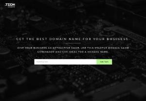 Get The Best Short Domain Name For Your Business - Get.tech - Using clever algorithms & Artificial Intelligence, our domain name generator generates a short and attractive brandable business name for your brand.