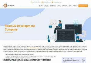 REACTJS DEVELOPMENT COMPANY IN UK - ReactJS is the fastest & modern JavaScript front-end technology. Its developing top-quality front-end with a quick user interface, design and structure have become more accessible and simpler by using React JS services.