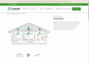 Unovent - Unovents range of home ventilation systems include whole house ventilation such as the revolutionary ductless system Xgen, as well as extractor fans for bathrooms, kitchen rangehoods for kitchens, and attic fans.