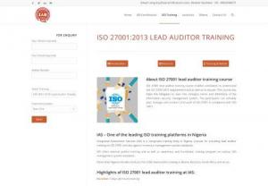 ISO 227001 Lead Auditor Online Training - The main objective of the ISO 27001 Lead Auditor Training course is to understand the motive and procedures for commencing, implementing, sustaining and improving continually an ISMS in an organization. The ISO ISMS Lead Auditor Training will provide thorough knowledge and information on ISO 27001:2013 auditing.