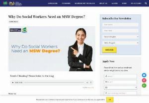 Why Do Social Workers Need an MSW Degree? - Social workers roles affect our society largely. To explore career opportunities in the social work field, they need a master of social work (MSW) degree.