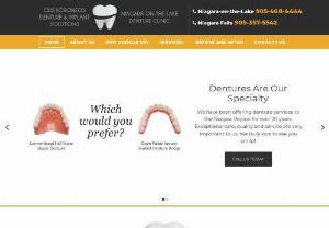 Gus Koroneos Denture Clinic - We specialize in dentures, same-day reline and repair, and full or partial dentures in Niagara Falls and the surrounding area.