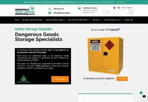 Dangerous Goods Storage Specialists | WSSA - WSSA is a Dangerous Goods Storage Specialists based in Queensland, Australia. At Wholesale Safety Storage Australia, over 98% of our products are manufactured right here in Australia, for Australian conditions.  All of our products meet Australian Standards, and we stand by that with a 100% guarantee.