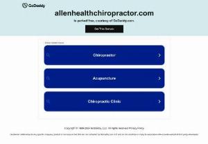 Allen Health Chiropractic - Allen Health Chiropractic is a renowned Chiropractic health care center in Texas with high quality of Chiropractic services in their clinic.