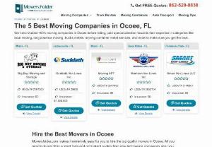 Movers in Ocoee, FL for Cheap Moving Services - We have a Network of Professional Movers in Ocoee, FL. Get Free Moving Quotes Without Any Obligation and Find the Cheap Moving Companies in Ocoee Florida.