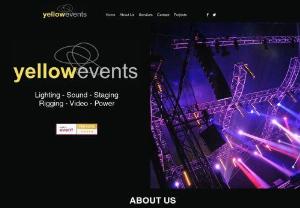 Yellow Events Ltd - Yellow Events is a technical event services company providing lighting, sound, staging, rigging, video and power to all sectors of the events industry