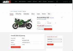 Kawasaki Ninja 300 price in India - Looking for Kawasaki Ninja 300 on road price in India? Check out Kawasaki Ninja 300 bike price, mileage, reviews, images, specifications, new model and more at autoX.
