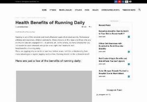 Health Benefits Of Running Daily - Running is one of the simplest and most affordable types of physical activity. In this article, we have collected for you 10 reasons to wear sneakers and go for a run right now. Read and run