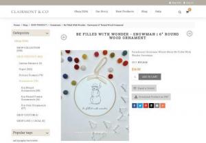Be Filled With Wonder Snowman | Rustic Wood Holiday & Seasonal Home Decor | Handmade Home Decor In USA - Shop year round for all your seasonal and holiday home decor and gifts. See our collection of rustic wood Christmas ornaments, wood ornament picture frames, inspirational wall signs, summer rustic lake house decor, harvest home and office signs, and so much more!