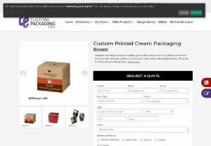 Custom Cream Boxes - When you are trying to make profits, but at the same time, a name for yourself too, then you need to bring into play these Cream Boxes because of their striking appearance and appeal.