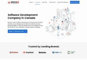 Space-O Canada - Based in Toronto, Canada, we are a software development company that specializes in building and delivering great customer experiences with our custom software and mobile app development.  With our comprehensive team of developers, strategists, and designers, we are able to create elegant solutions as per your requirements.