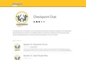 Checkpoint Chat - A video games focused podcast and media house committed to producing high quality and engaging gaming content.