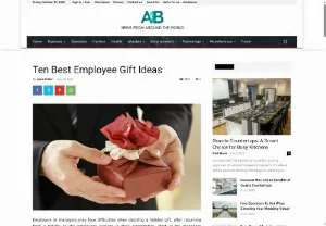 Screenshot of Employee Gift Ideas