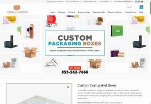 Screenshot of Affordable Custom Corrugated Box Printing in USA