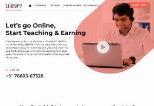 online teaching Platform - Study24x7 - study24x7 is an online teaching platform which help teachers to teach from anywhere  without any problem now as you know online teaching is now one of the bigest trend and that\'s the reason you should need to join this so  go ahead and join study24x7 now and start teaching