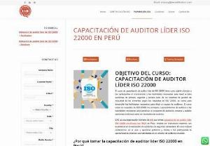 ISO 22000 Lead Auditor Training Online - Peru - Food Safety Management System (FSMS) certification course in Peru by EAS provides the delegate the understanding and the skills required to perform first, second and, third-party audits of FSMS against ISO 22000.
