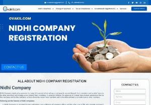 Nidhi Company Registration Process Online - Get your Nidhi Bank registration. Understand Nidhi Company registration, process, fees and documents from the best Nidhi company registration consultant. Starts with Rs 5000/- Only.