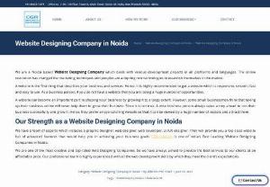 Get Your Business Website from Best Website Designing Company in Noida - If you have business and want to take it to next level by growing it through online then you can contact to the best Website Designing Company in Noida.