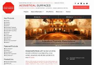 Soundproofing Insulation and Acoustic Panel Manufacturers - Acoustical Surfaces, has been providing acoustical solutions to soundproofing, noise control, acoustical and vibration problems for over 40 years.