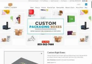 Screenshot of Printing of Custom Rigid Boxes in USA With Delivery to Your Door Step.