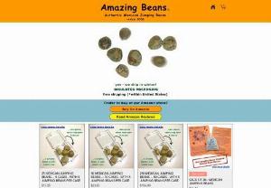 AmazingBeans com - Buy Mexican jumping beans for sale near me. Authentic real Mexican jumping beans imported directly from Mexico sold in boxes and in sacks. Includes educational game sheet to have jumping bean races and explains what makes mexican jumping beans jump and how to care for Mexican jumping beans.