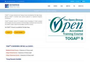 TOGAF Online Training - TOGAF Online Live Classes from top-rated enterprise architecture trainers. TOGAF online training course prepare for TOGAF Certification at Foundation level.