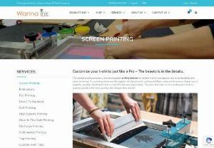 Custom Screen Printing - Expert in Printing Standards | Wanna Ink - Ready to bring your idea to life? We are screen printing expert to make printing magic, ensuring your design comes out as vivid and true at an affordable..