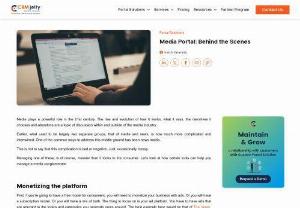 Media Portal: Behind the Scenes - An efficient media portal is a helpful tool in the hands of media content creators, and journalists. It makes it easier to write well rounded stories in run time.