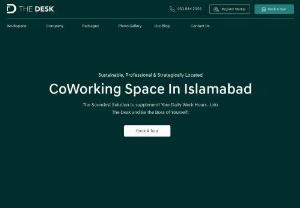 TheDesk Coworking Space - TheDesk Coworking Space is a leading entity based in Islamabad aiming to support budding entrepreneurs and freelancers.