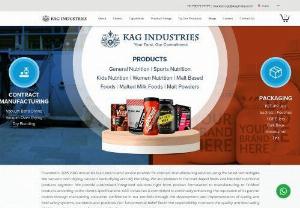 KAG Industries - KAG Industries is an end to end service provider for Contract Manufacturing services using Vacuum Oven drying and Dry blending. It is a pioneer in the Malt based food and blended nutritional products. It provides customised integrated solutions right from concept to manufacturing to finished products according to clients specifications. The firm has established a manufacturing facility in Kala Amb, Himachal Pradesh that caters to various small and large scale companies. We have a broad product..