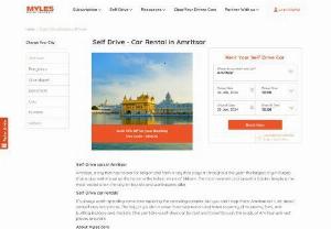 Hire A Self Drive Car In Amritsar - Hire a self-drive car without a driver in Amritsar at an affordable price. We are available with a fleet of cars where you can book your favorite car for unlimited kilometers. Moreover, Myles has come up with the Smart Km packages for a smarter self-drive. So whenever you need a car, browse our website and book a hassle-free ride.
