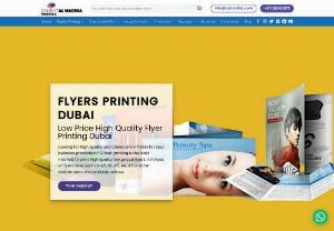 Flyer printing Dubai, High Quality Flyers Printing in Dubai - Very high quality flyers printing services available at Zahrat Al Madina printing services at very low pricing. All sizes of flyers available with us such as A6, Dl, A5, A4, A3 in very high quality.